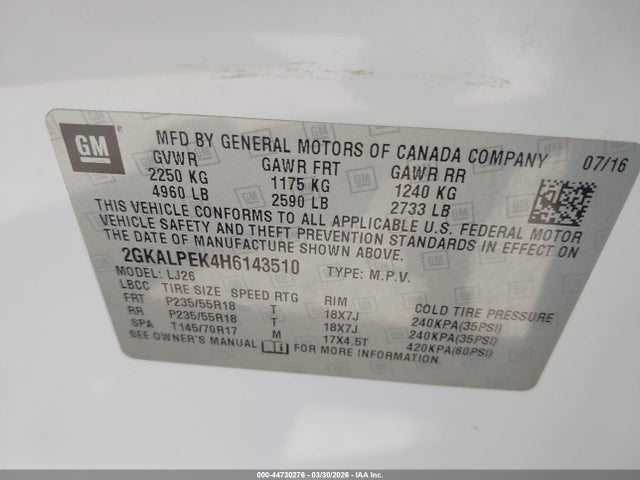 GMC Terrain Slt