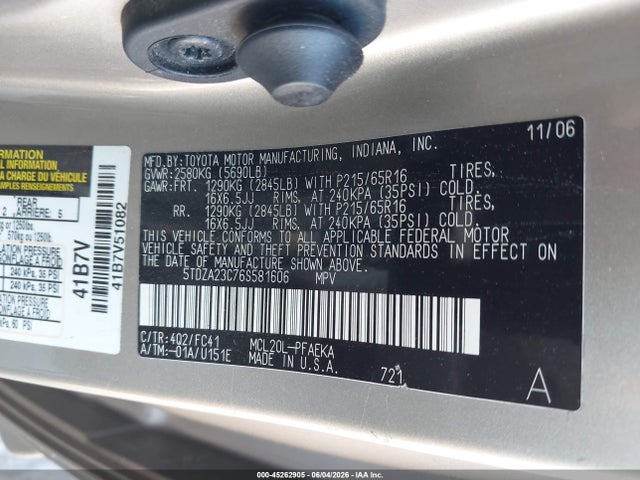 Toyota Sienna Le