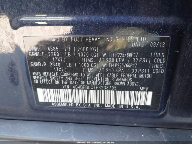 Subaru Outback 2.5i Limited