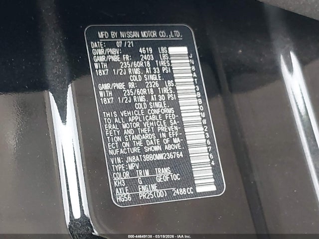 Nissan Rogue Sv Intelligent Awd