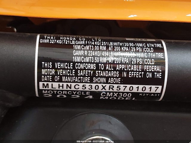 Honda Cmx300