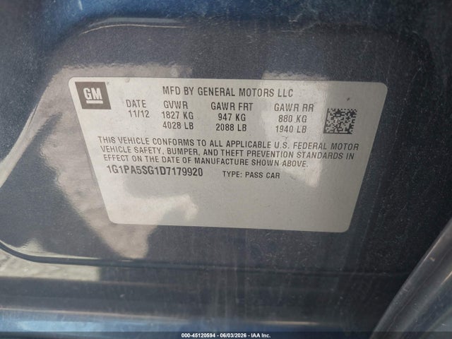 Chevrolet Cruze Ls Auto