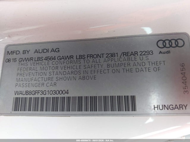 Audi A3 2.0t Premium