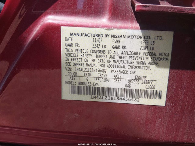 Nissan Altima 2.5 S