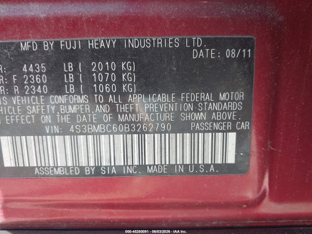 Subaru Legacy 2.5i Premium