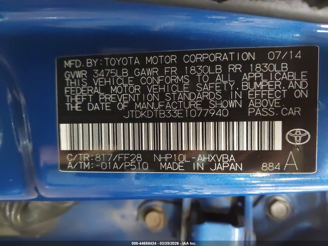 Toyota Prius c Two