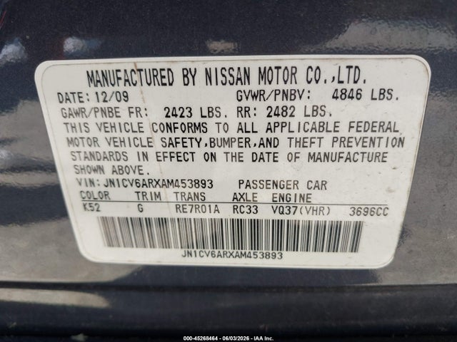 INFINITI G37x