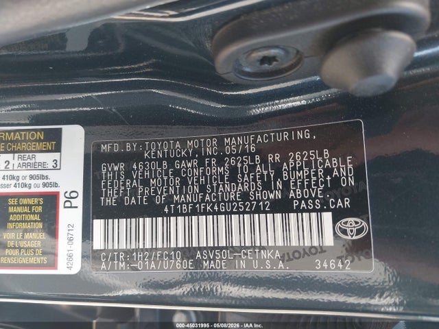 Toyota Camry Le