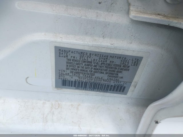 Nissan Sentra Sv Xtronic Cvt