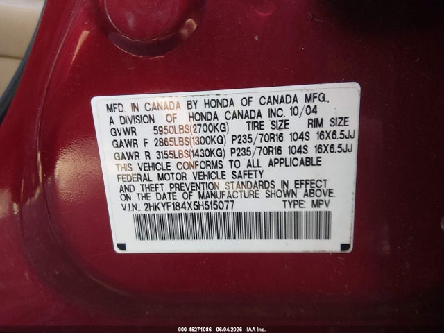 Honda Pilot Ex