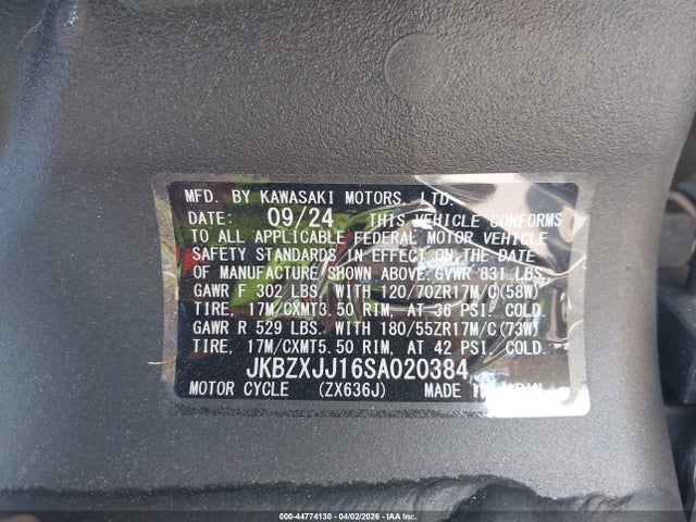 Kawasaki Zx636 K