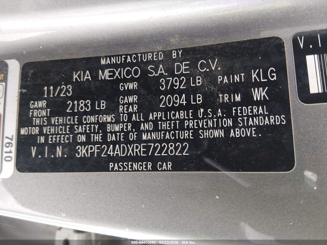 Kia Forte Lxs