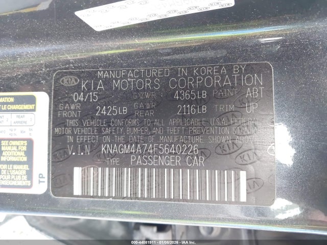 Kia Optima Lx