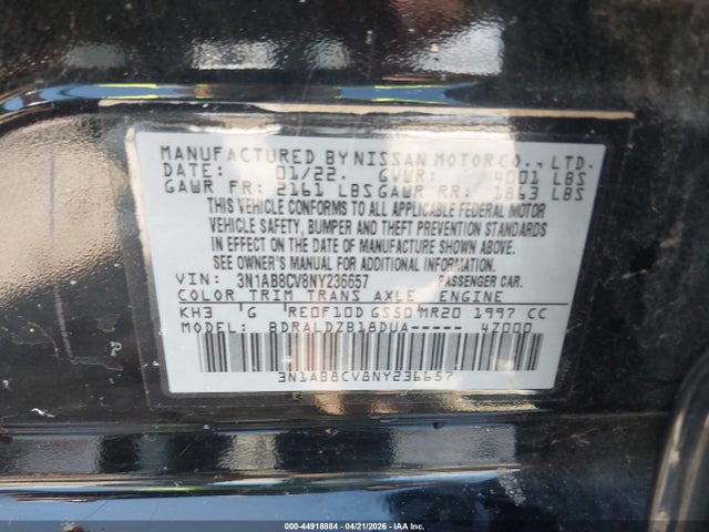 Nissan Sentra Sv Xtronic Cvt