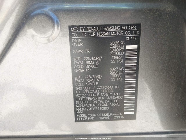 Nissan Rogue Sv