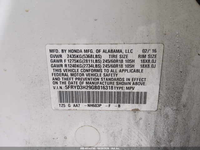 Acura MDX Acurawatch Plus Package