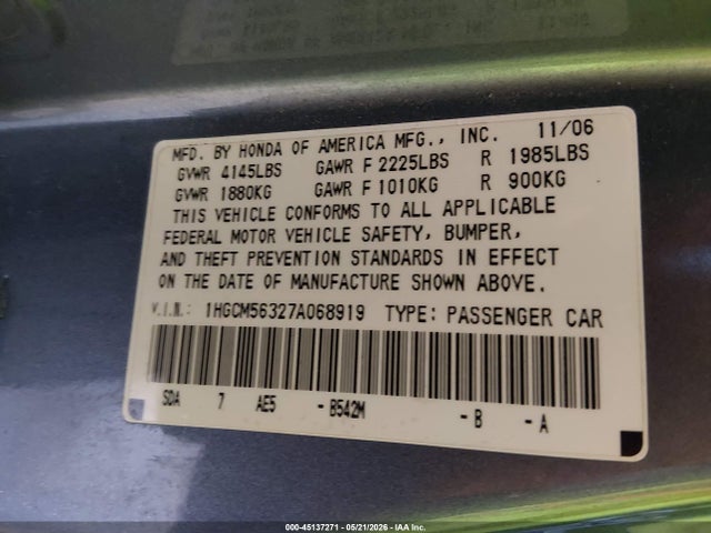 Honda Accord 2.4 Se