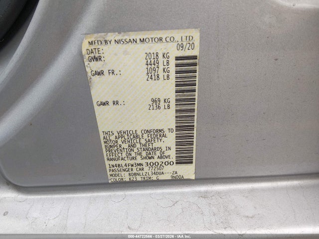 Nissan Altima Platinum Intelligent Awd