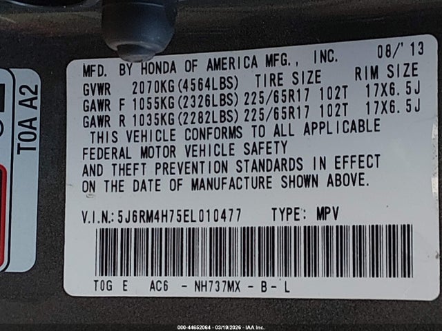 Honda CR-V Ex-l