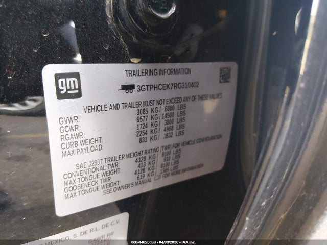 GMC Sierra 1500 2wd  Short Box Elevation