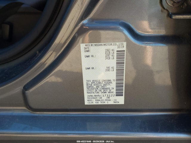 Nissan Altima S Fwd