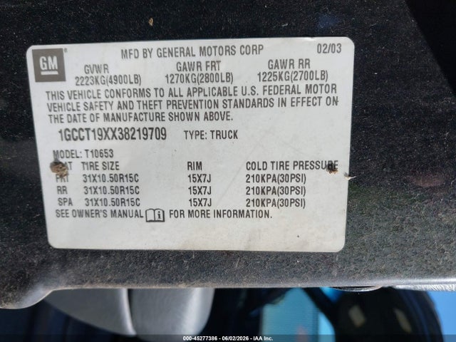 Chevrolet S-10 Ls