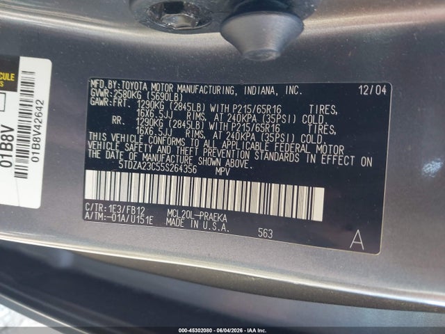 Toyota Sienna Le
