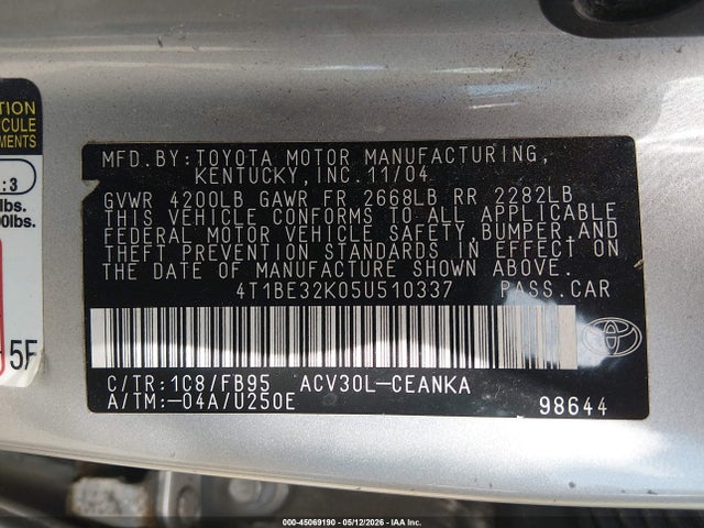 Toyota Camry Le
