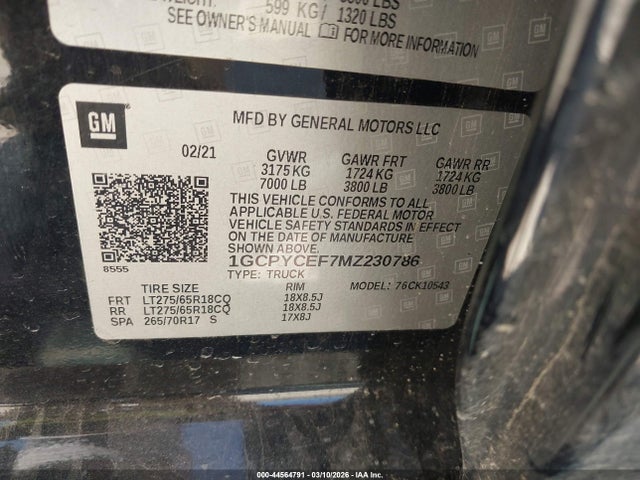 Chevrolet Silverado 1500 4wd  Short Bed Custom Trail Boss