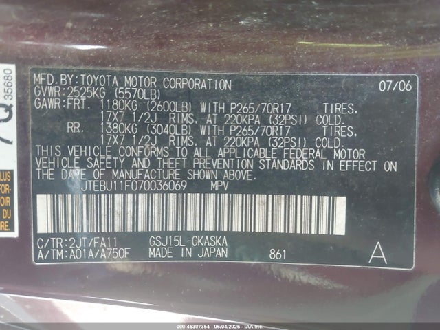 Toyota FJ Cruiser