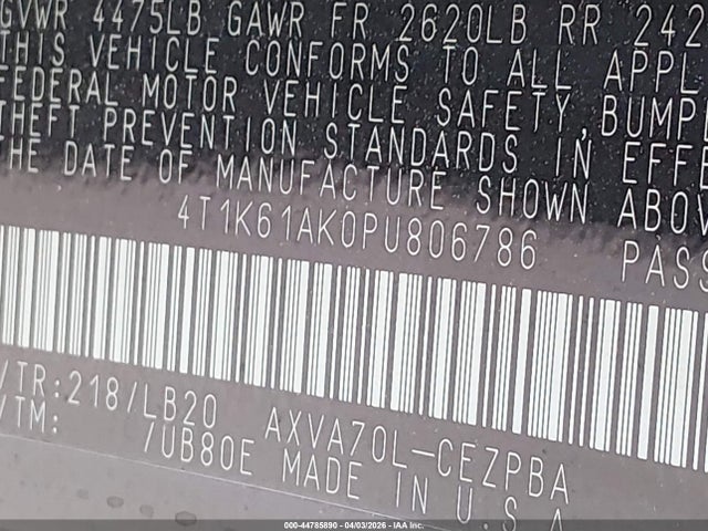 Toyota Camry Xse