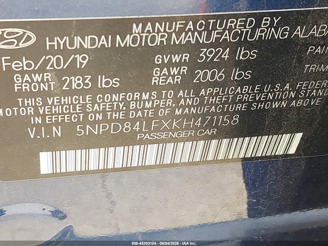 Hyundai ELANTRA Sel