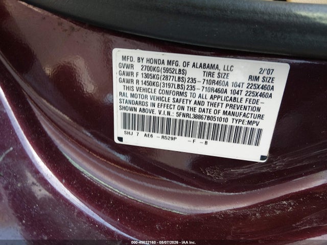 Honda Odyssey Touring