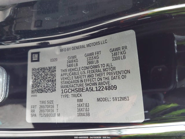 Chevrolet Colorado 2wd  Long Box Wt