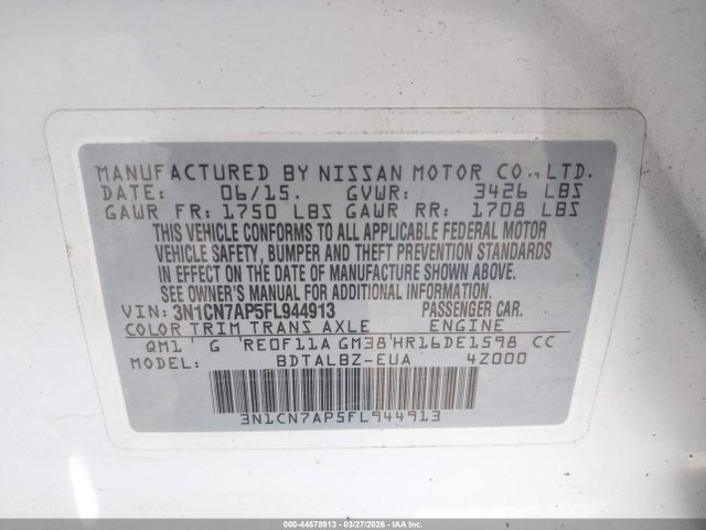 Nissan Versa 1.6 Sv