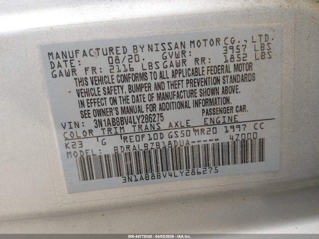 Nissan Sentra S Xtronic Cvt