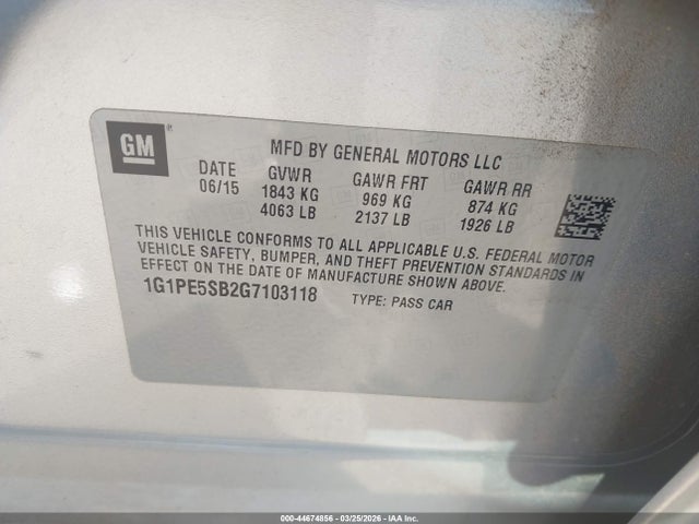 Chevrolet Cruze 1lt Auto