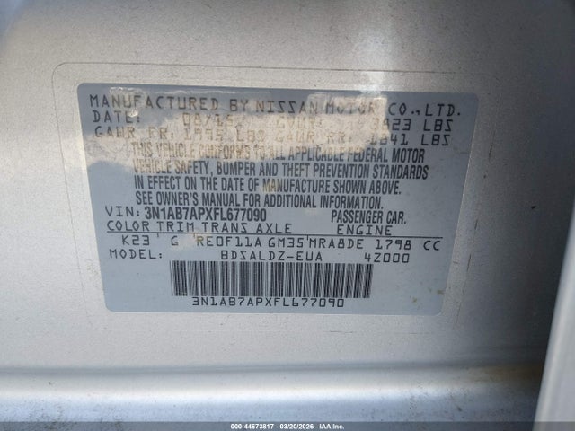 Nissan Sentra Sv