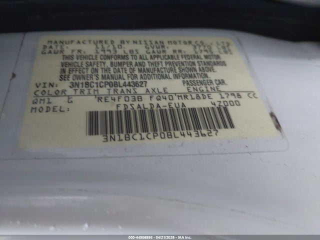 Nissan Versa 1.8s
