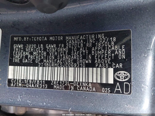 Toyota Corolla Le