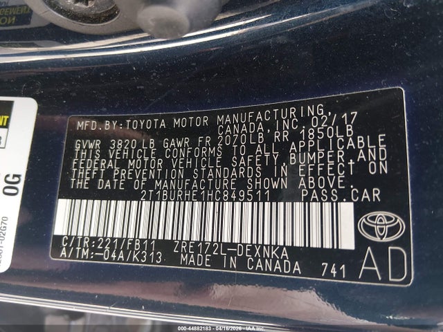 Toyota Corolla Le