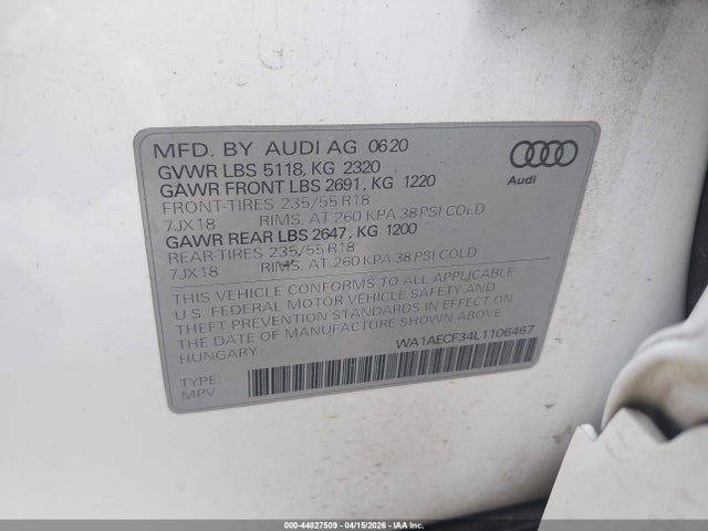 Audi Q3 Premium 45 Tfsi Quattro Tiptronic