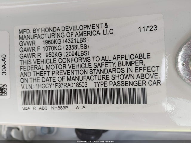 Honda Accord Ex
