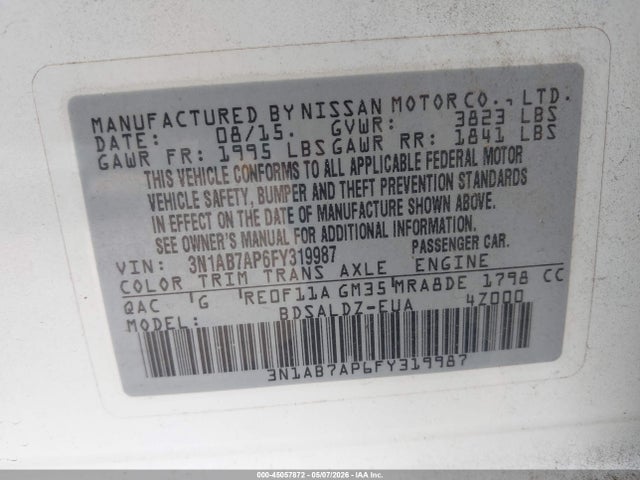 Nissan Sentra Sv