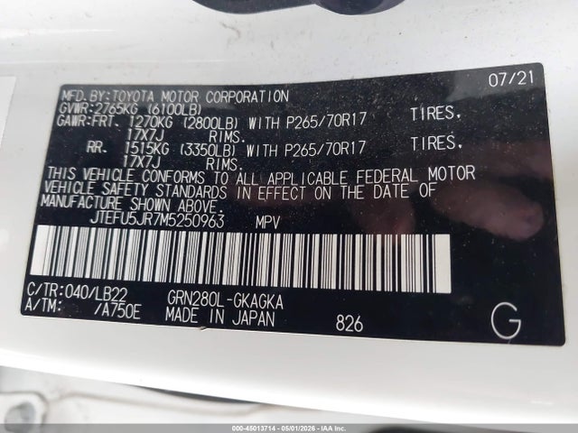 Toyota 4Runner Sr5 Premium