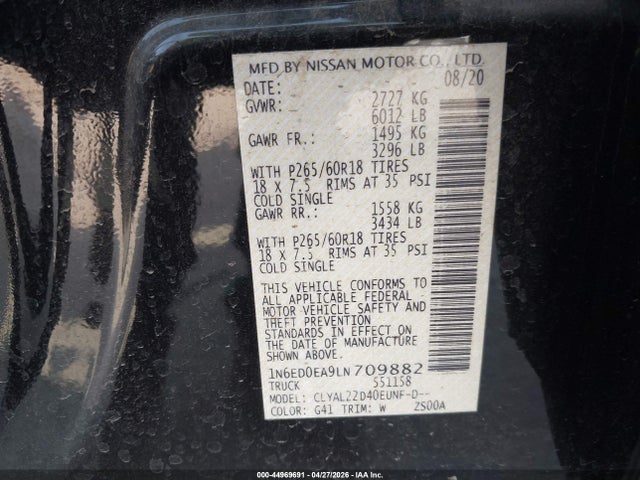 Nissan Frontier Sv 4x2