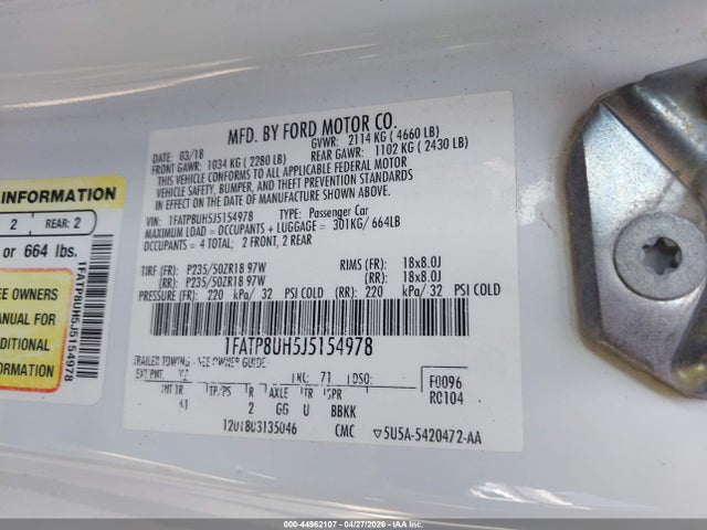 Ford Mustang Ecoboost Premium
