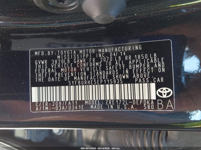 Toyota Corolla L