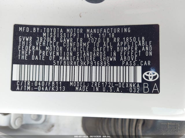Toyota Corolla Le