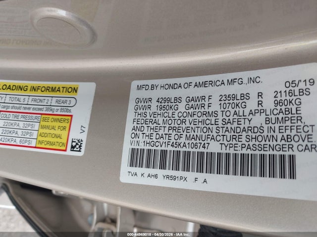 Honda Accord Ex
